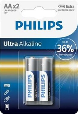 Philips baterie AA Ultra Alkaline - 2ks (LR6E2B/10)