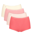 Sloggi BASIC+ – Maxi kalhotky (4 ks) s neviditelnými švy Sloggi RED 42