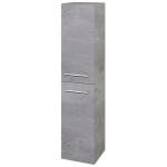 Dřevojas - Vysoká skříň s košem na prádlo DOS SVD2K 35 - D01 Beton / Úchytka T03 / D01 Beton / Pravé 210519CP