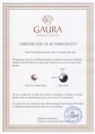 Stříbrné náušnice s černou řiční perlou Juliana, stříbro 925/1000, Černá