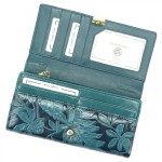 Módní dámská kožená peněženka Gregorio Azatea, modrá