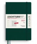 Týdenní plánovač Zápisník Forest Green, Paperback B6+ 2027, Softcover, anglicky