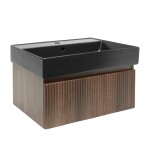 Koupelnová skříňka s umyvadlem SAT Evolution 78x30x44,8 cm ořech mat SATEVO80NAU2B SATEVO80NAU2B