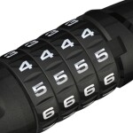 Zámek ABUS Numero 5510C, 180 cm, s držákem SCMU, barva černá