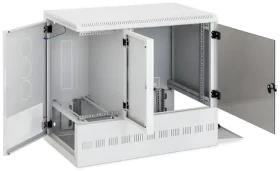 Triton 19" rozvaděč nástěnný 12U/900x540mm šedá / Rozvaděč / Nástěnný / +3U pro server vpravo / RAL7035 (RFA-12-A95-CAX-A13)