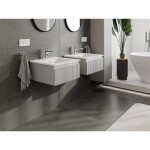 MEXEN/S - Rivel koupelnová skříňka 50 cm s umyvadlem Otis, 1 šuplík, reliéf , šedá mat/bílá mat 91A20-05023-1-BF62-W18M01