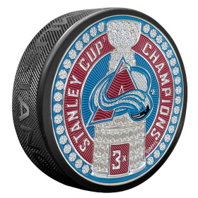 Mustang Puk Colorado Avalanche NHL Stanley Cup Dynasty Puck Design Trimflexx