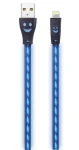 2GO modrá / Nabíjecí a datový kabel / USB - Lightning / LED podsvícení / 1 m (795536)