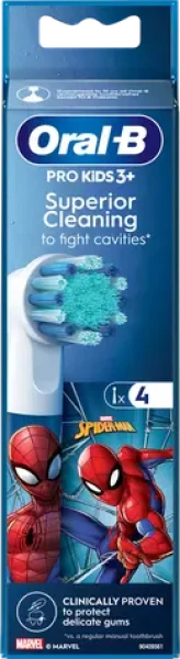 Oral-B EB10S Spiderman - 4ks / Náhradní hlavice (EB10S Spiderman 4 szt.)