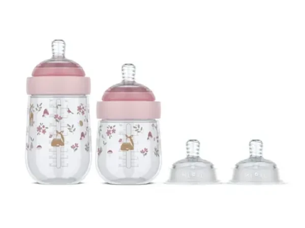 Little Dutch Kojenecké láhve 165 ml + 240 ml + 2 savičky Fairy Garden (108064065406LD)