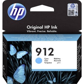 HP 912 Ink originál azurová 3YL77AE Inkousty - HP 912 originální inkoustová kazeta azurová 3YL77AE