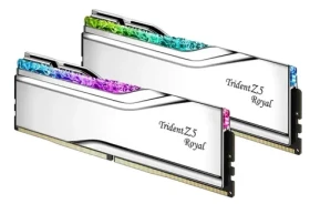 G.Skill Trident Z5 Royal RGB 48GB (2x24GB) 8400Mhz stříbrná / CL40-52-52-134 / DIMM / Non-ECC / XMP 3.0 (F5-8400J4052G24GX2-TR5S)