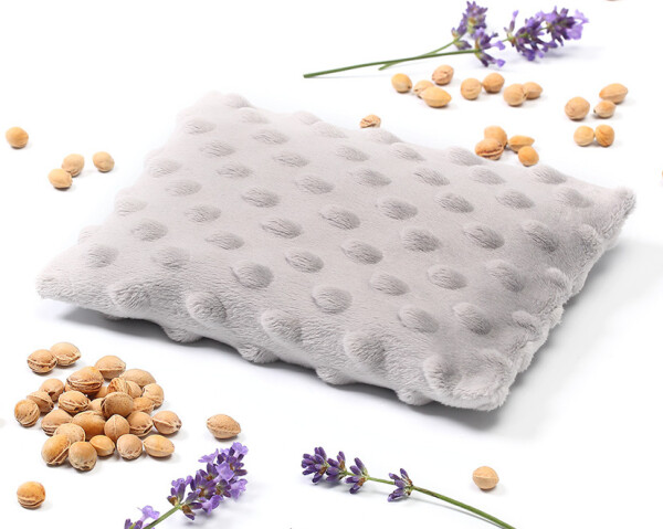 BabyOno nahřívací/chladicí polštářek s třešňovými peckami a levandulí barva: šedý