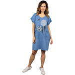 HOSH Dámské šaty Sora Velikost: UNI, Barva: Tyrkysová