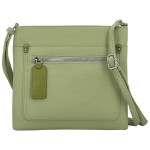 Stylová dámská koženková crossbody kabelka Walida, zelená