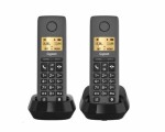 Gigaset Pure 100 Duo černá / Bezdrátový telefon pevné linky / 1.5" displej / 50 kontaktů (L36852-H3105-R601)