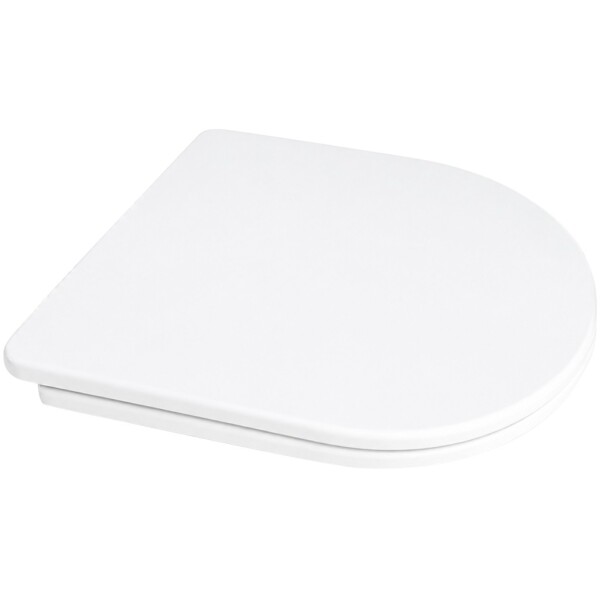 CERANO WC sedátko Toluco - Soft Close - PP plast - bílá lesklá - 36,4x4,3x43,2 cm