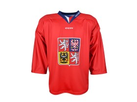 Dres české hokejové reprezentace 2024/2025 CCM Fandres replica - červený Velikost: dětský 90
