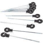 Izolátor pro elektrický ohradník s podpěrou 22 cm, pro vodiče do 12 mm - 10 ks