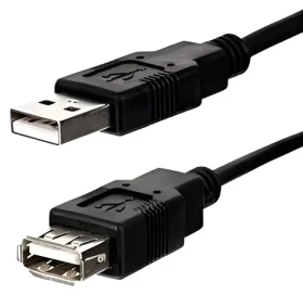 Logo Economy / Prodlužovací kabel / USB 2.0 Typ-A samec - Typ-A samice / 3 m / černá