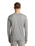 ICEBREAKER Mens Merino 150 Lodge LS Tee, Metro Heather velikost: XL