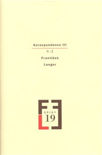 Korespondence III František Langer