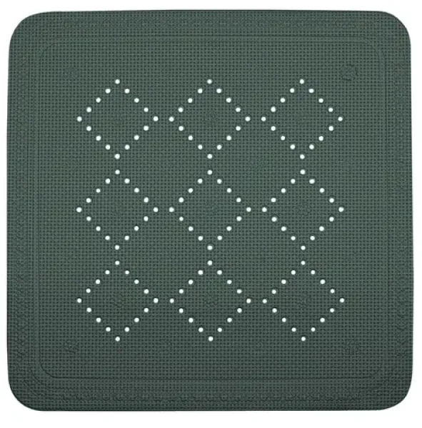Spirella ALASKA protiskluzová podložka do sprchy tmavě zelená / PVC / 55 x 55 cm