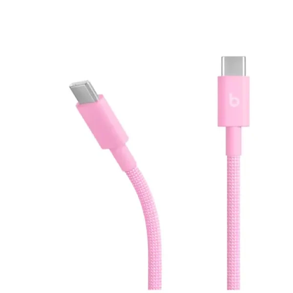 Beats kabel USB-C (M) - USB-C (M) 1,5 m Power Pink / Datový kabel / opletený / 60W (MK8P4EE/A)