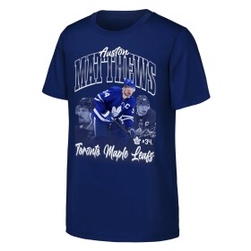 Outerstuff Dětské tričko Auston Matthews #34 Toronto Maple Leafs NHL Triple Pic Player Short Sleeve Cotton Velikost: Dětské S (122 – 134)