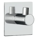 Spirella METI hranatý samolepící háček lesklá nerezová ocel / 45 x 45 mm (7610583139832)