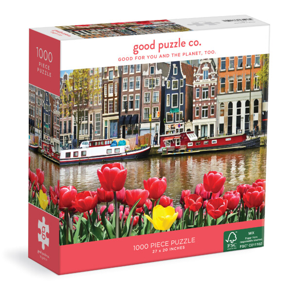 Good Puzzle co. Puzzle Květiny v Amsterdamu (1000 dílků)
