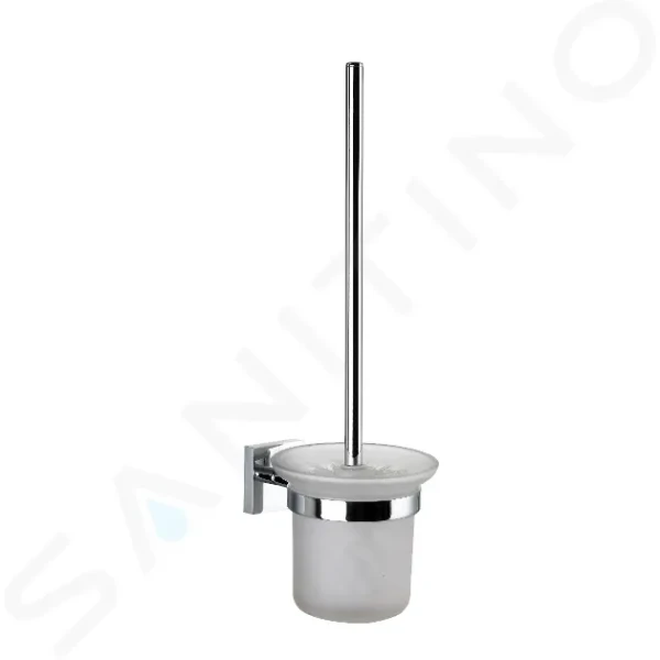 Kielle WC štětka nástěnná s držákem, matné sklo/chrom 40523000
