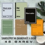 Nálepky na dávkovače SPA - SADA 60x80mm (4ks+4ks)