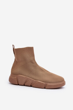 Dámské sportovní boty se ponožkou béžové Zirila 39