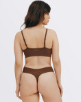 Organic Basics Naked Rib Thong 3-pack Black / Walnut / Hazelnut L