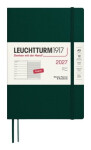 Týdenní plánovač & Zápisník Forest Green, Medium A5 2027, Softcover, anglicky