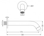 MEXEN/S - Kai DR70 podomítkový vanový SET s výtokovou hubicí + slim sprcha 25 cm, chrom 77602DR70251-00
