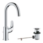GROHE - Swift Umyvadlová baterie, s výpustí, studený start, chrom 24330001