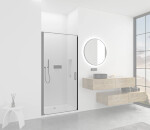 CERANO - Stěnový profil pro instalaci do niky pro dveře a zástěny Porte L/P - černá matná - 190 CER-476318