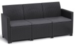 Keter MARIE 3 SEATERS SOFA - grafit