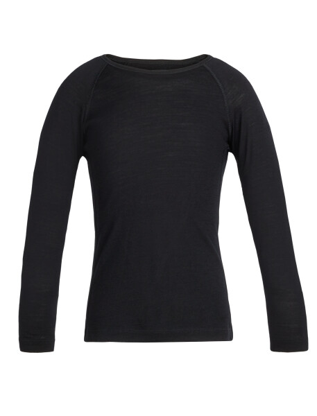 Dětské triko ICEBREAKER Kids 200 Oasis LS Crewe, Black velikost: 2