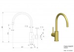 Dřezová baterie Reginox Cano, R38949, Gold / zlatá R38949
