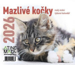 Kalendář 2026 Mazlivé kočky, stolní, týdenní, 13 x 15 cm
