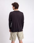 Tričko Patagonia M's L/S Capilene® Cool Merino Blend Graphic Shirt Heritage Header: Black