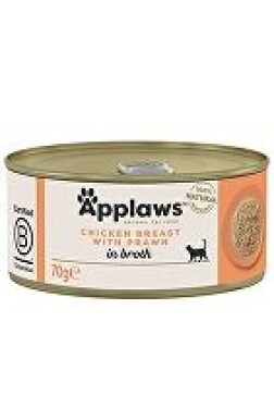 Applaws Cat konz. Adult Broth kuř.prsa s krevetami 70g