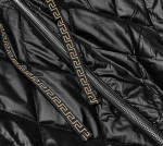 Černá dámská bunda ozdobným lemováním (B8097-1) odcienie czerni