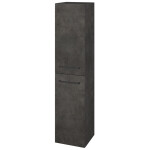 Dřevojas - Vysoká skříň s košem na prádlo DOS SVD2K 35 - D16 Beton tmavý / Úchytka T06 / D16 Beton tmavý / Levé 210625H