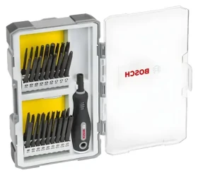 BOSCH 2607017320 / Sada šroubovacích bitů s rukojetí / 37 ks / 1/4" / dlouhé bity (2607017320)