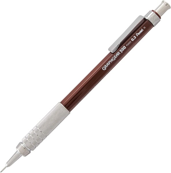 Pentel GraphGear 500 mikrotužka 0,3 mm hnědá