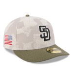 New Era Pánská kšiltovka San Diego Padres MLB 2025 Authentic Armed Forces Pre-Curved 59FIFTY Fitted Velikost: 7 3/8